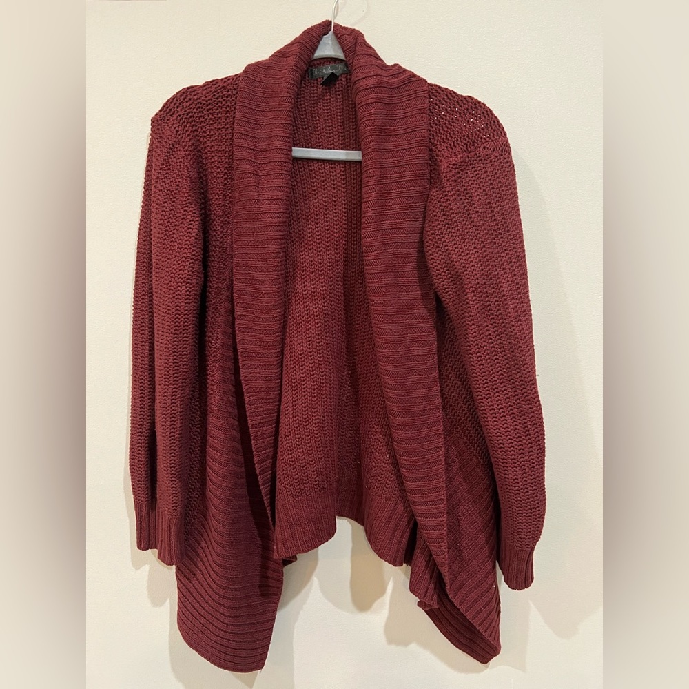 Woman’s burgundy cardigan size medium